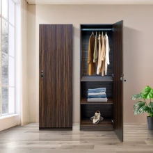 Billy Wardrobe - Walnut - Single Door (LF-BILLY-1DW-WN-S) Thumbnail 2