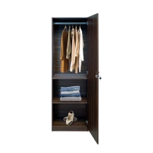 Billy Wardrobe - Walnut - Single Door (LF-BILLY-1DW-WN-S) Thumbnail 5