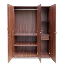 Budget 3 Door Wardrobe - Walnut (LF-BUDGET-3WD-WN-S) Thumbnail 2