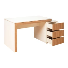 Clara Study Table - Sahara Walnut & White (LF-CLARA-STU-SWW-S) Thumbnail 3