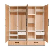 Daisy Wardrobe - Sahara Walnut & White (LF-DAISY-4WD-SWW-S) Thumbnail 2