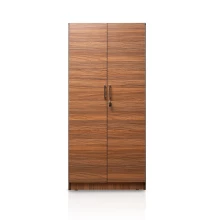 2 Door Wardrobe - Cairo Walnut Colour (LF-ECOM-2WD-CRW-S) Thumbnail 3