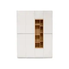 Emely Wardrobe - Sahara Walnut & White (LF-EMEL-8WD-SWW-S)