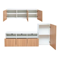 Felix TV Stand - Sahara Walnut & White (LF-FELI-TVS-SWW-S) Thumbnail 2