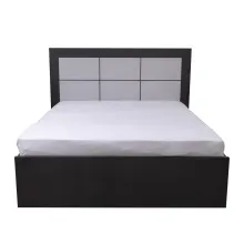 Halden Double Bed - LF-HALDEN-BDQ-BL-S (Black & Grey) Thumbnail 2