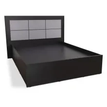 Halden Double Bed - LF-HALDEN-BDQ-BL-S (Black & Grey) Thumbnail 3
