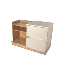 Louvre Bed Side Cupboard - Left Side (LF-LOUVRE-BSC-L-S) Thumbnail 2