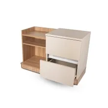 Louvre Bed Side Cupboard - Left Side (LF-LOUVRE-BSC-L-S) Thumbnail 3