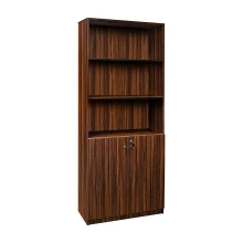 Office Half Door Book Cupboard - Walnut Color (LF-OFI-HDBC-001-WN-S) Thumbnail 2