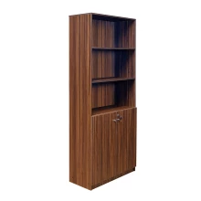 Office Half Door Book Cupboard - Walnut Color (LF-OFI-HDBC-001-WN-S) Thumbnail 3