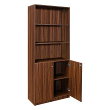 Office Half Door Book Cupboard - Walnut Color (LF-OFI-HDBC-001-WN-S) Thumbnail 4
