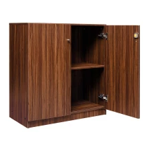 Office Cupboard - Small - Walnut Color (LLF-OFI-OC-001-WN-S) Thumbnail 3