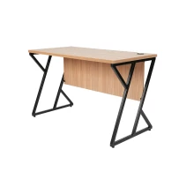 Iron Leg Office Table - Sahara Walnut (LF-OFI-ST-001-SHW-S) Thumbnail 2