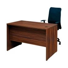 Office Writing Table With 2 Drawers (4 Feet) - Walnut Color (LF-OFI-WT-004-WN-S) Thumbnail 2