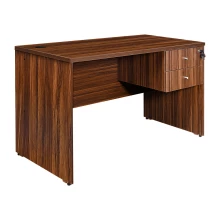 Office Writing Table With 2 Drawers (4 Feet) - Walnut Color (LF-OFI-WT-004-WN-S) Thumbnail 4