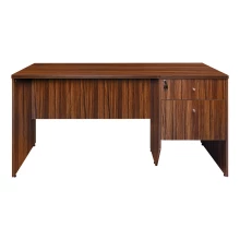 Office Writing Table With Drawer & Cupboard (5 Feet) - Walnut Color (LF-OFI-WT-005-WN-S) Thumbnail 3