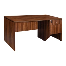 Office Writing Table With Drawer & Cupboard (5 Feet) - Walnut Color (LF-OFI-WT-005-WN-S) Thumbnail 4