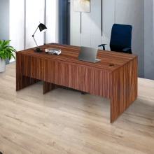 Office Writing Table With Drawer & Cupboard (6 Feet) - Walnut Color (LF-OFI-WT-006-WN-S) Thumbnail 1