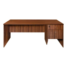 Office Writing Table With Drawer & Cupboard (6 Feet) - Walnut Color (LF-OFI-WT-006-WN-S) Thumbnail 3