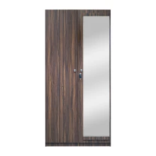 Rover Wardrobe - 2 Door With Mirror - Walnut (LF-ROVER-2DMW-WN-S) Thumbnail 3