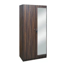 Rover Wardrobe - 2 Door With Mirror - Walnut (LF-ROVER-2DMW-WN-S) Thumbnail 4