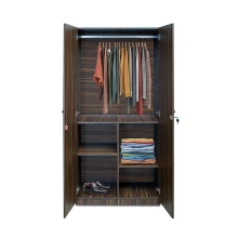 Rover Wardrobe - 2 Door With Mirror - Walnut (LF-ROVER-2DMW-WN-S) Thumbnail 5