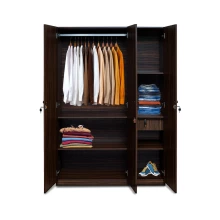 Rover Wardrobe - 3 Door With Mirror - Walnut (LF-ROVER-3DMW-WN-S) Thumbnail 5