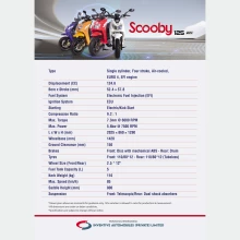 DYNO Scooby 125 EFi Scooter, Petrol (White) Thumbnail 4