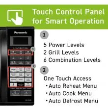 Panasonic 27L Convection Touch Microwave With Magic Grill (NN-CT645) - 1400W Thumbnail 7