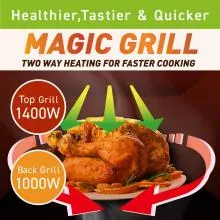 Panasonic 27L Convection Touch Microwave With Magic Grill (NN-CT645) - 1400W Thumbnail 9