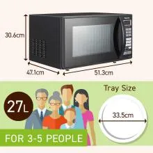Panasonic 27L Convection Touch Microwave With Magic Grill (NN-CT645) - 1400W Thumbnail 10