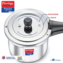 Prestige 3L Popular Stainless Steel Pressure Cooker SVACHH (PCP30-SS-SV) Thumbnail 2