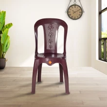 PHOENIX Cafe Plastic Chair - New Rose Wood Color (PF-CAFE-NEW-RW-S)