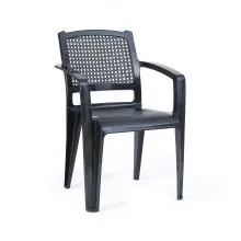 PHOENIX Envision Plastic Chair - Black (ENVISION-BL) Thumbnail 2