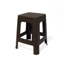 PHOENIX Rattan Plastic Stool - Brown (RTN-ST-BR)