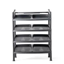 Shoe Rack 4 Layer - Black (SRK-4-BL)