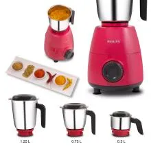 Philips HL7505-02 Mixer Grinder - Red, 500W