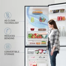 Panasonic Prime Convertible 6-Stage Smart Inverter Frost-Free Double Door Bottom Mount Refrigerator 400L (NR-BK418BQKX ) Thumbnail 5