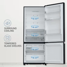 Panasonic Prime Convertible 6-Stage Smart Inverter Frost-Free Double Door Bottom Mount Refrigerator 400L (NR-BK418BQKX ) Thumbnail 6