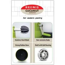 Regnis Coconut Scraper For Modern Pantry, Vacuum Base Thumbnail 3