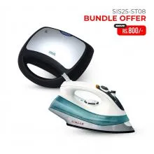 Singer Steam Iron (SIS253CU) + Sisil Sandwich Maker (SL-SST0827)