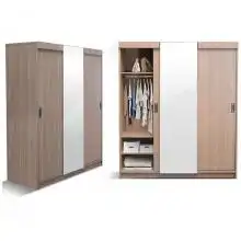 Montana Slide Door Wardrobe - Sahara Walnut