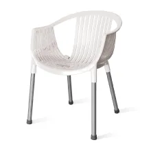 PHOENIX Mint Plastic Chair White Colour
