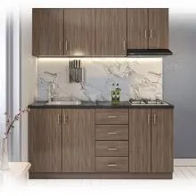 6.5ft Easy Kitchen Pantry With Granite Top