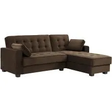 Belize Fabric Sofa Bed Plus Coffee Brown