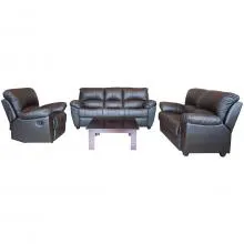 Vegas Sofa - Black Colour Geniune Leather