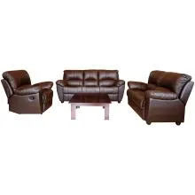 Vegas Sofa - Brown Colour Geniune Leather