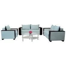Athens Sofa - Dark Beige And Two-Tone Back Cushions
