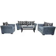 Kelly Sofa - Light Grey And Diomond Designed From Yellow And Greyish Colours