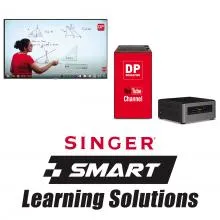 Singer Digital Classroom Solution - 4K Display, Mini PC And Peripherals, Podium Stand
